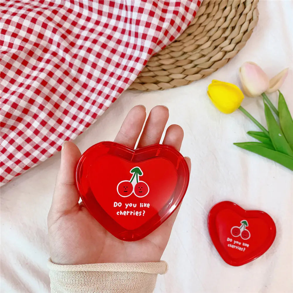 Cherry Heart Mini Mirror