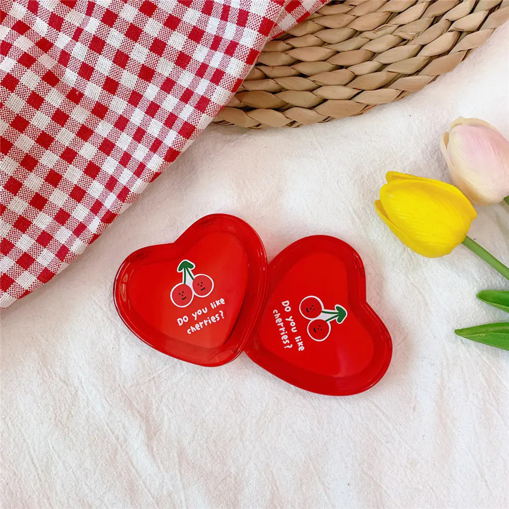 Cherry Heart Mini Mirror