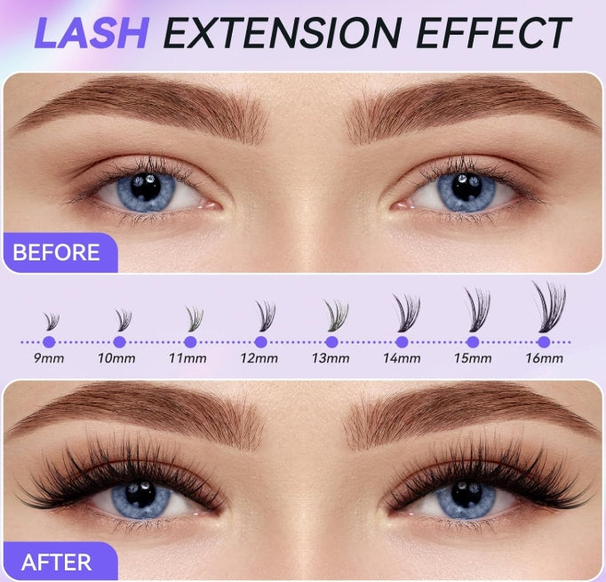 320 PCS Fluffy Lashes Lash Clusters