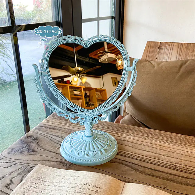 Retro Double-Sided Desktop Makeup Mirror