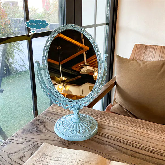 Retro Double-Sided Desktop Makeup Mirror