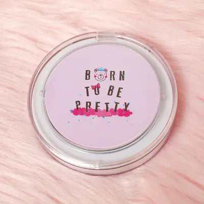 Mini Round Makeup Mirror with LED Light (Portable)