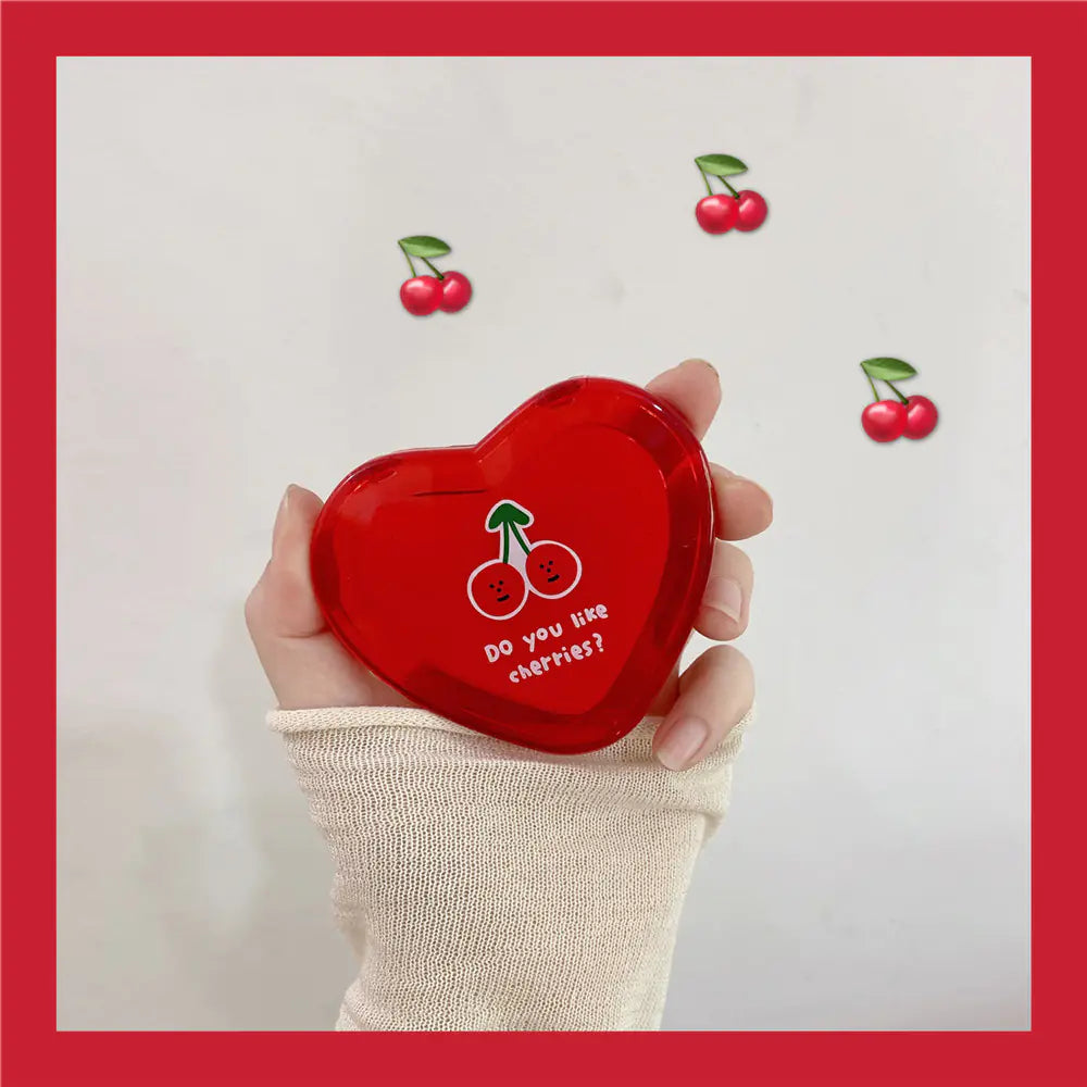 Cherry Heart Mini Mirror
