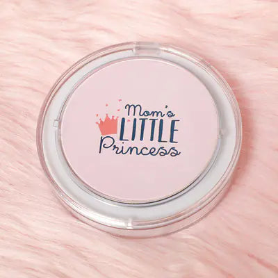 Mini Round Makeup Mirror with LED Light (Portable)