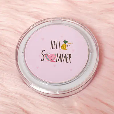 Mini Round Makeup Mirror with LED Light (Portable)