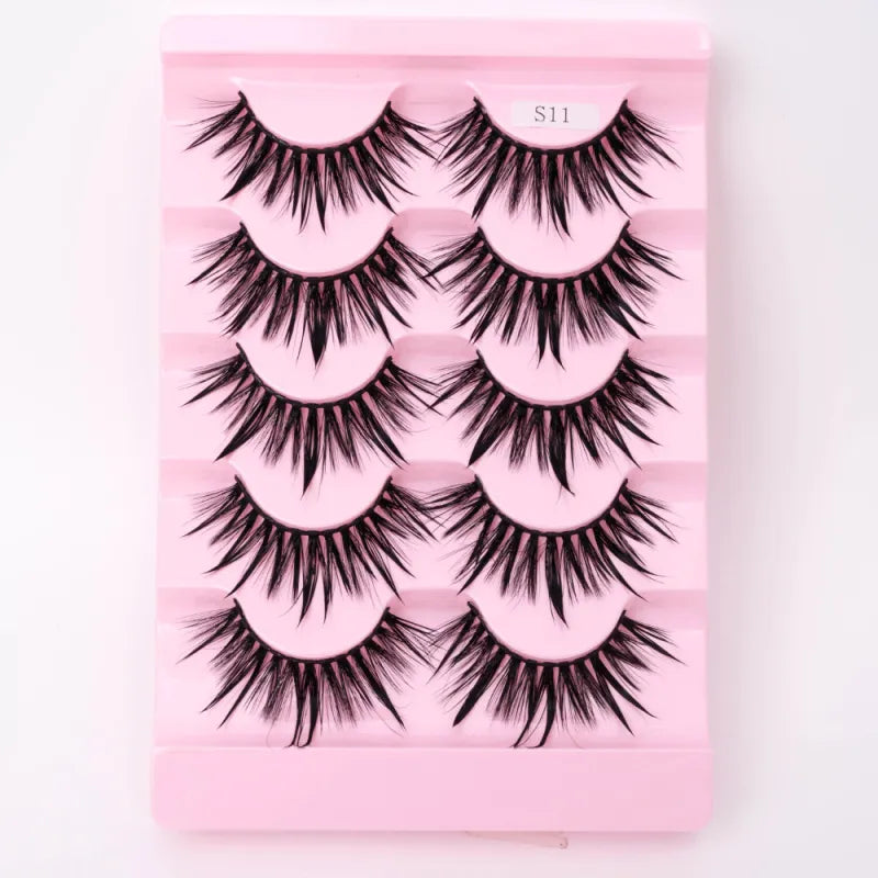 Natural 3D Dramatic Fairy Clusters Manga Lashes